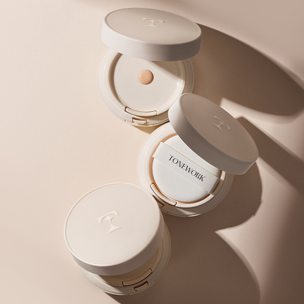 TONEWORK VEGAN 200+ FOUNDATION TO-GO(CUSHION) SHEER GLOW 34N1 15G - Image 2