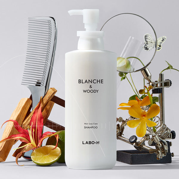 LABO-H Scalp Strengthening Shampoo Hair Loss Care Blanche&Woody 400ML - Image 2