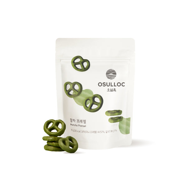 Delicious OSULLOC Matcha Pretzel Snack - 70g Pack